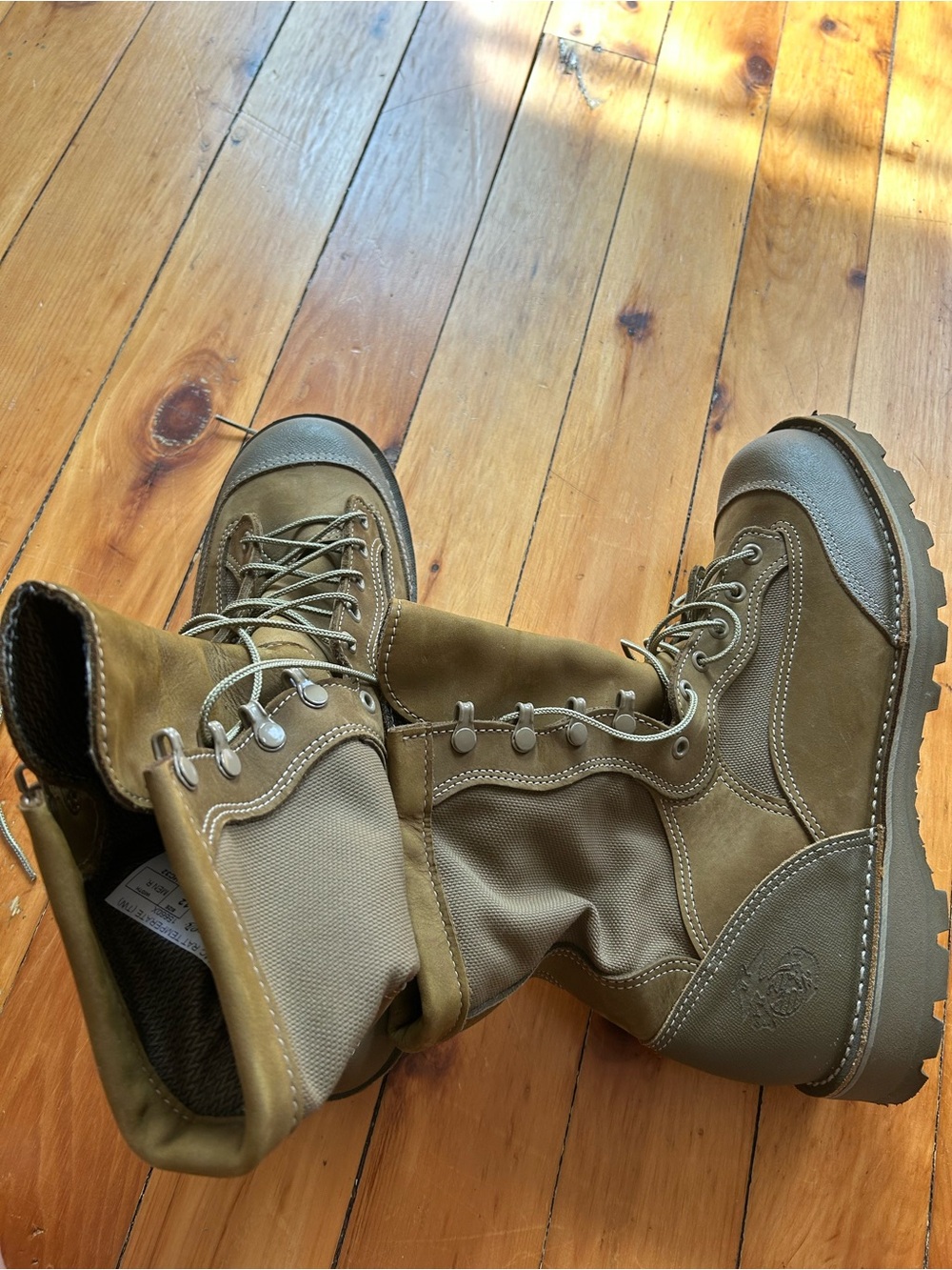 Danner USMC RAT Temperate combat boots brown tan 12